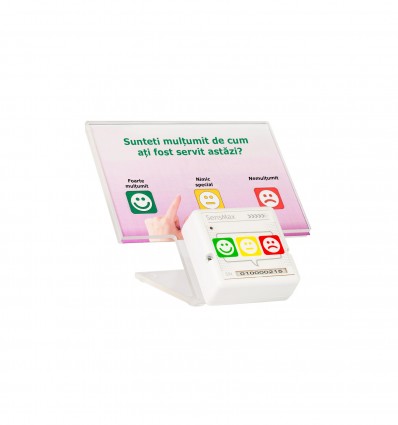 Sistem evaluare feedback clienti SensMax TS-Evaluare grad satisfactie clienti-4Retail Numaratoare persoane | Terminale feedback clienti